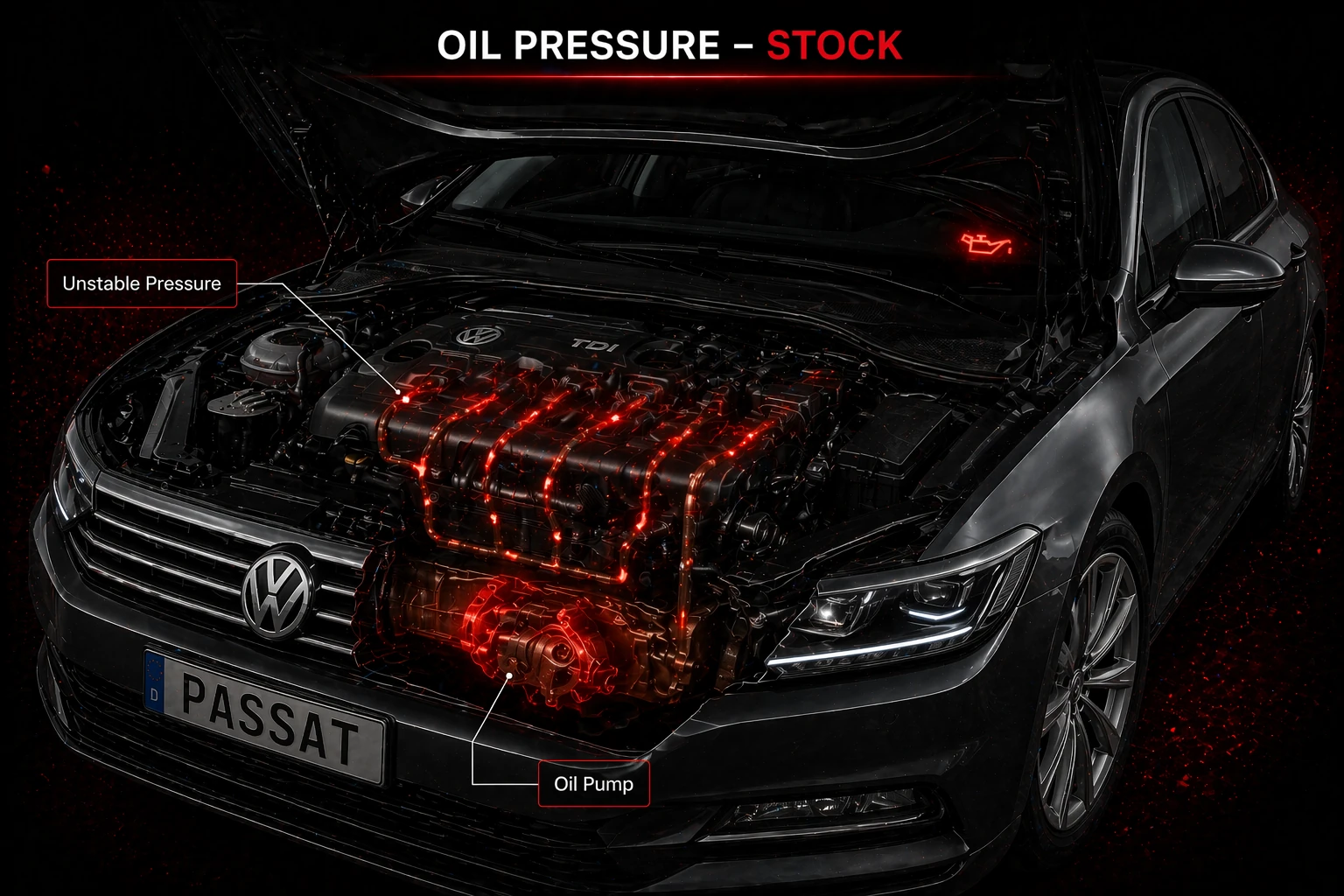 A Proper VAG Oil-Pressure Decision Starts With The Real Warning Context stock view