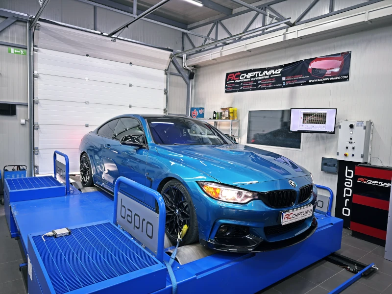 BMW F32 420i 2.0 184HP 2015MY dyno result from AC ChipTuning garage