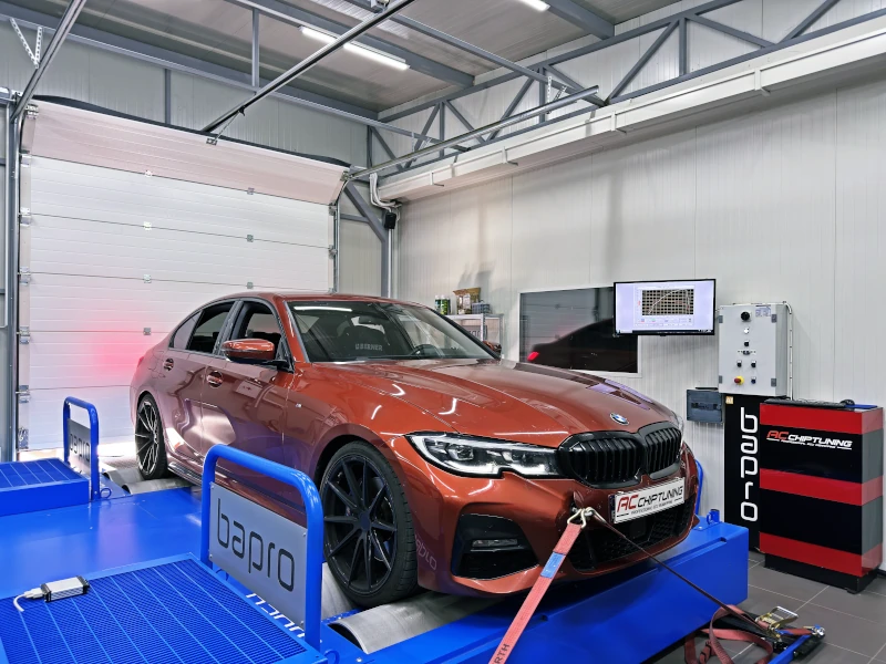BMW G20 330i 2.0 258HP 2020MY dyno result from AC ChipTuning garage